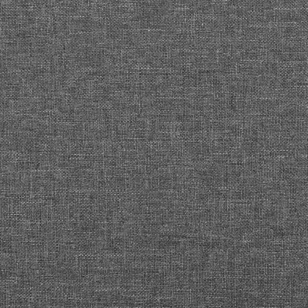 vidaXL Têtes de lit 4 pcs Gris foncé 80x5x78/88 cm Tissu