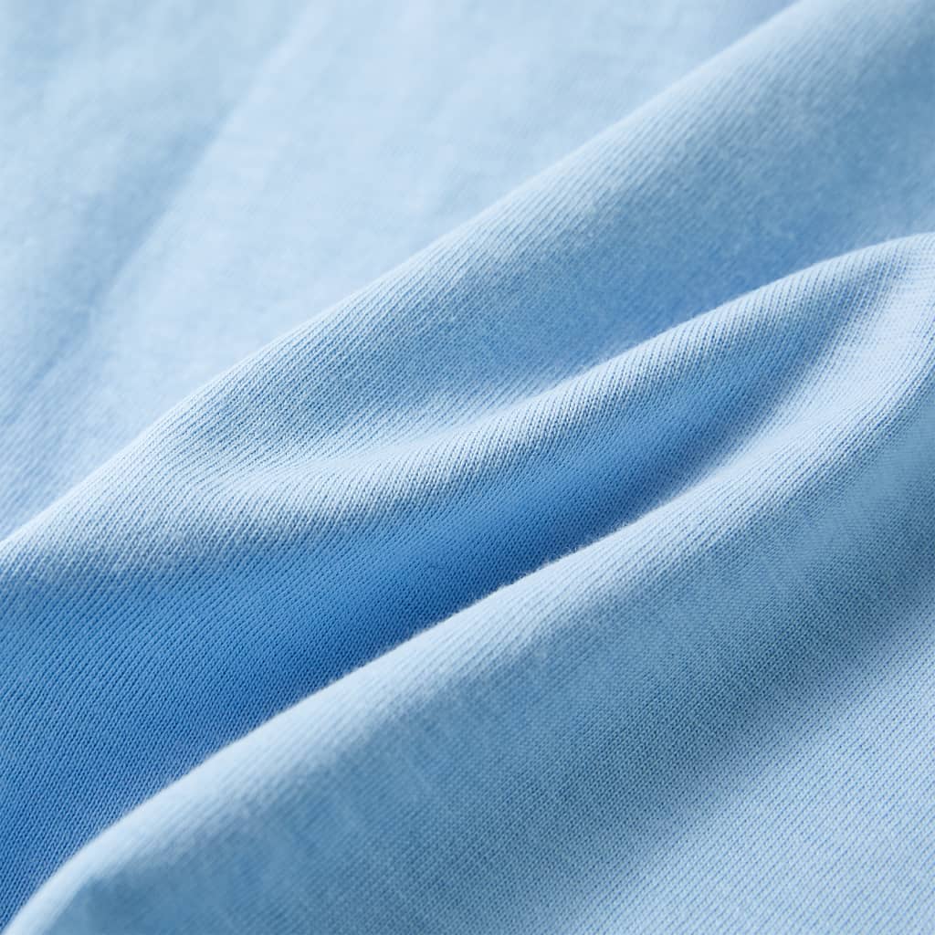 T-shirt pour enfants avec manches courtes bleu clair 104