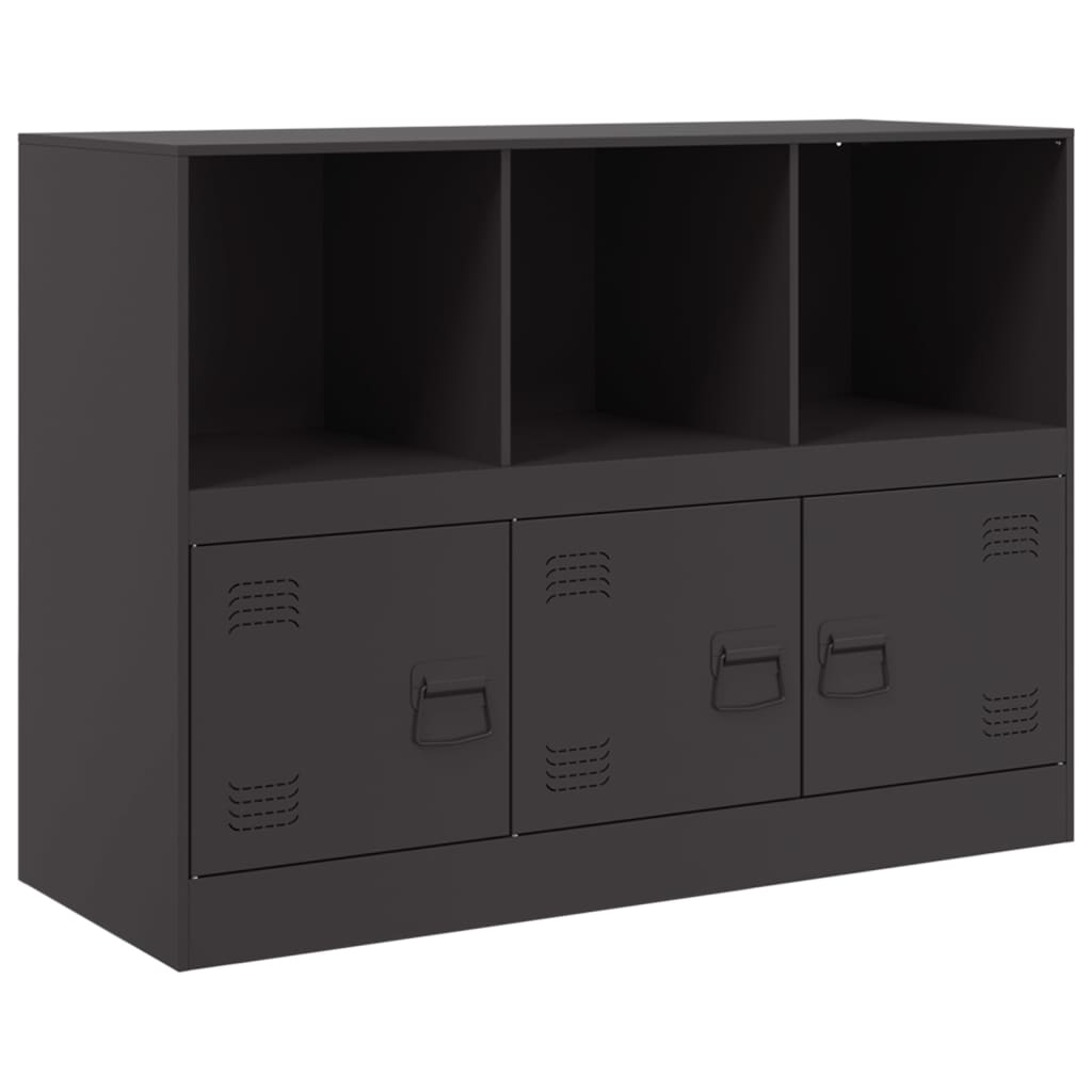 vidaXL Buffet noir 99x39x73 cm acier