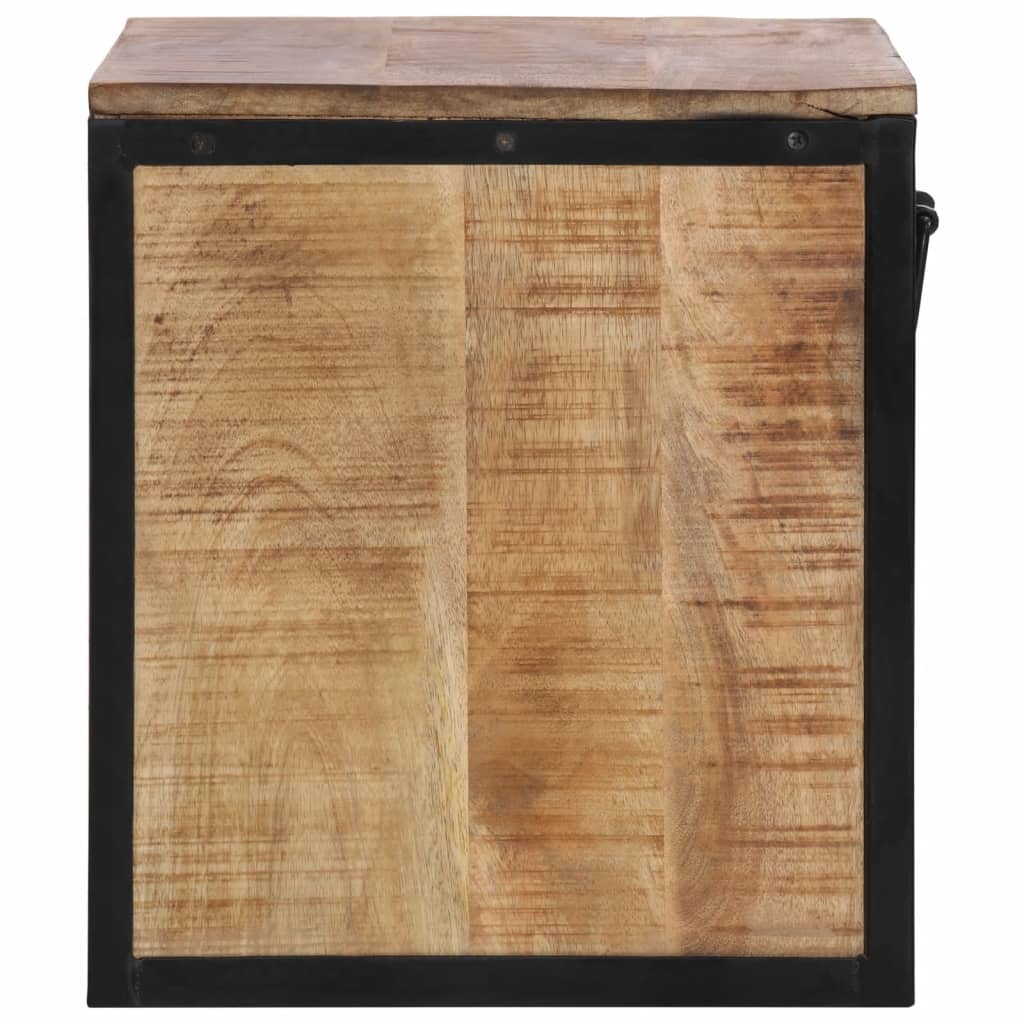 vidaXL Table de chevet 40x35x40 cm bois de manguier massif