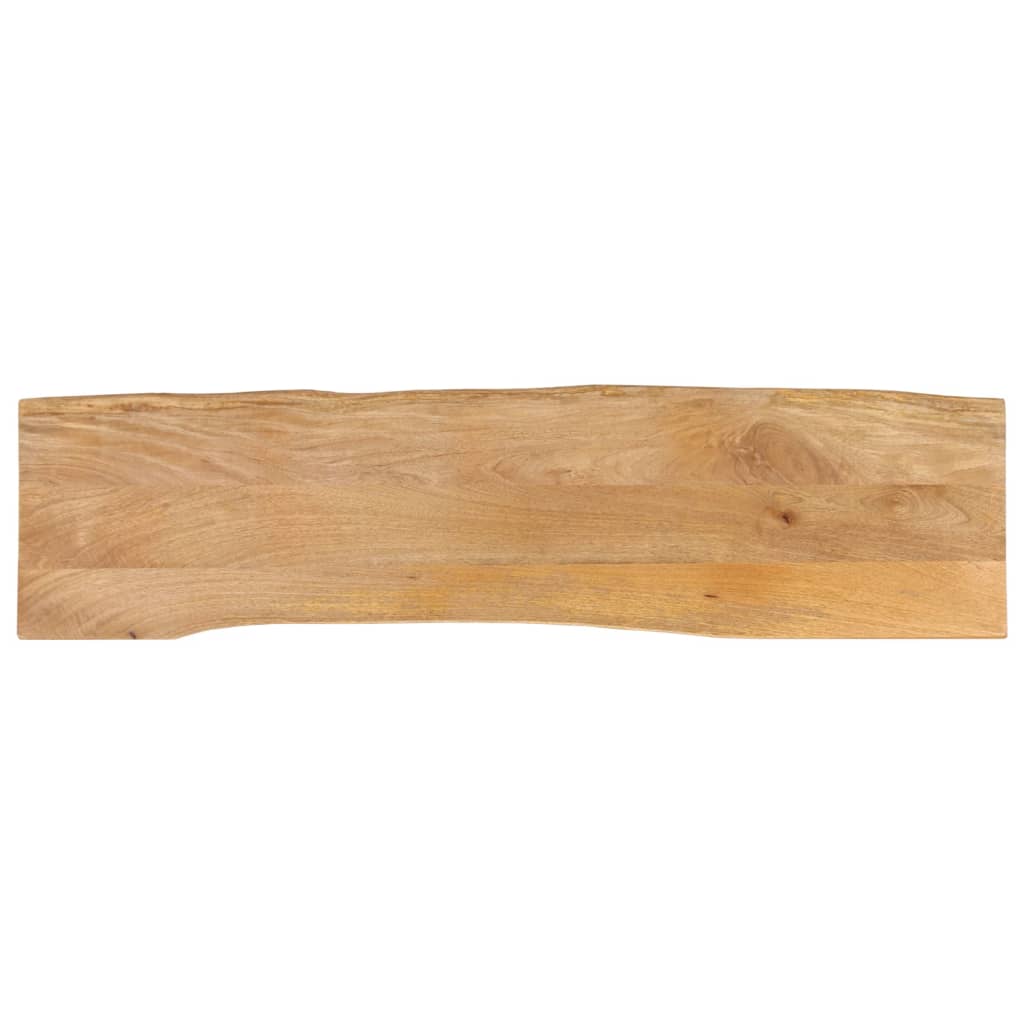 vidaXL Dessus de table 160x40x3,8 cm bord vivant bois massif manguier