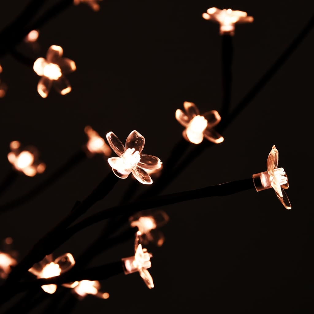 vidaXL Arbre à LED fleur de cerisier 120 LED Blanc chaud 150 cm