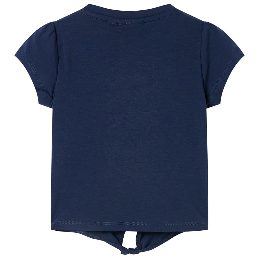 T-shirt pour enfants bleu marine 128