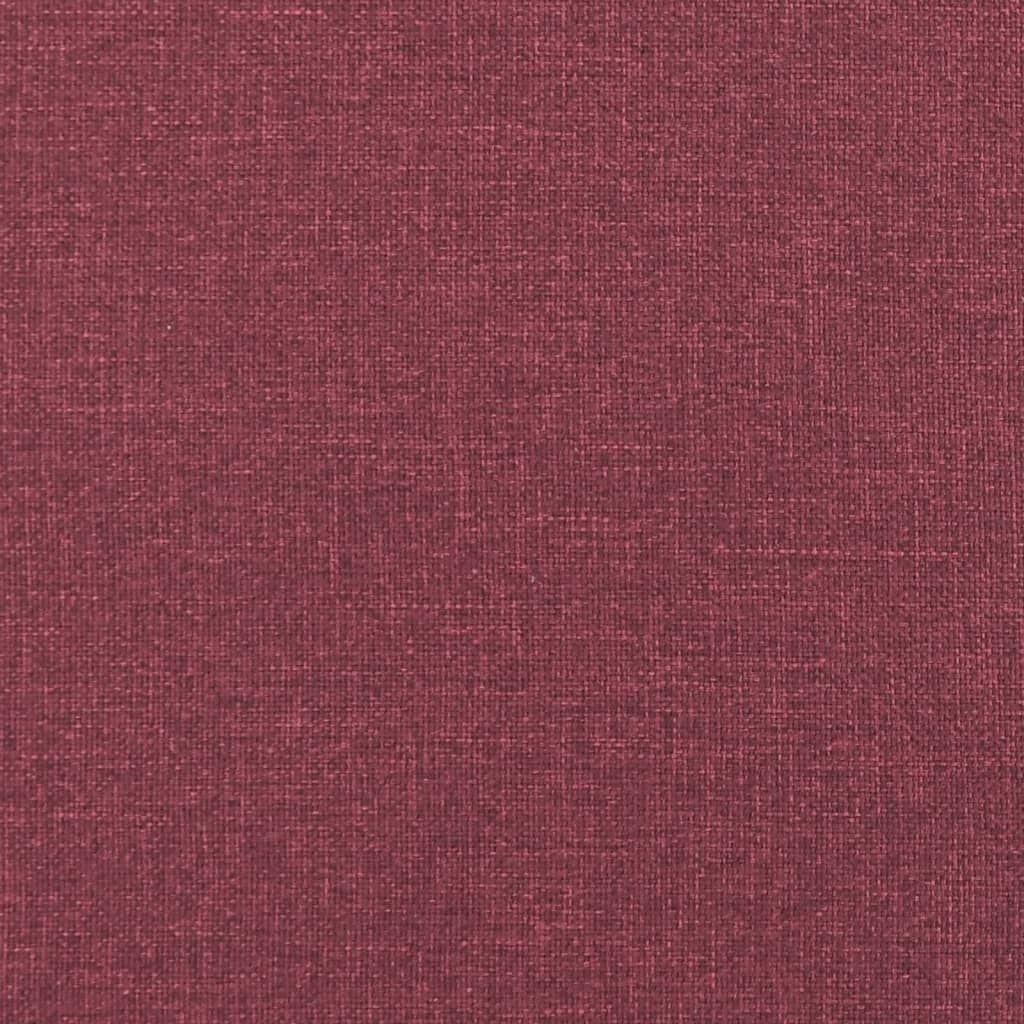 vidaXL Coussins décoratifs lot de 2 Rouge bordeaux Ø15x50 cm Tissu