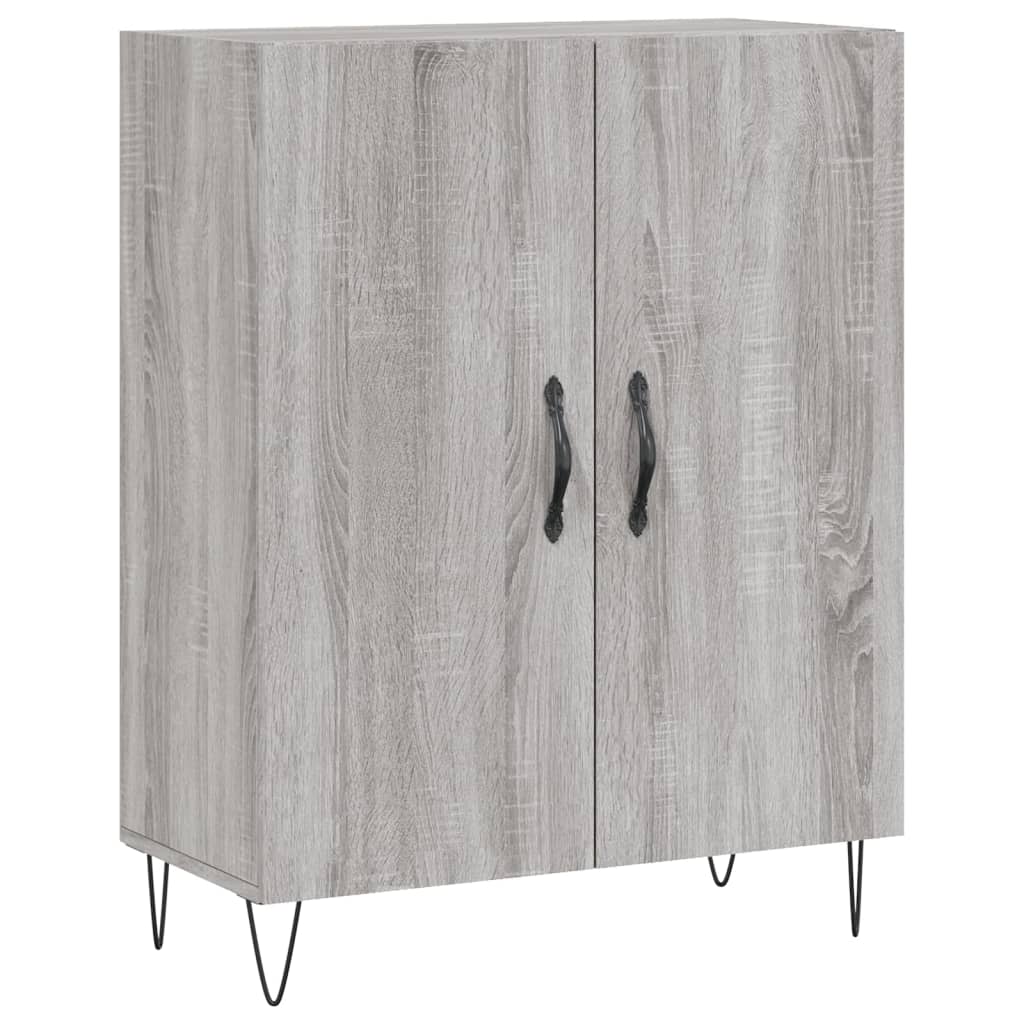 vidaXL Buffet sonoma gris 69,5x34x90 cm bois d'ingénierie