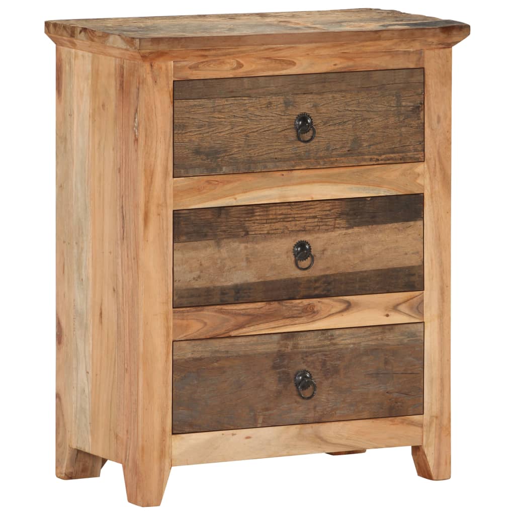 vidaXL Buffet 60x33x75 cm Bois d'acacia solide et bois de récupération