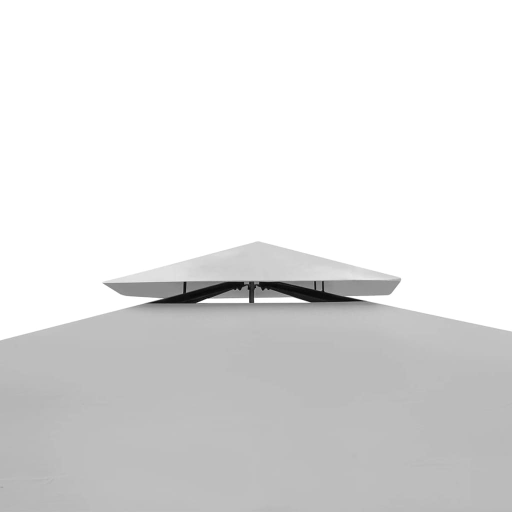 vidaXL Tonnelle avec toit 3x3 m Blanc crème