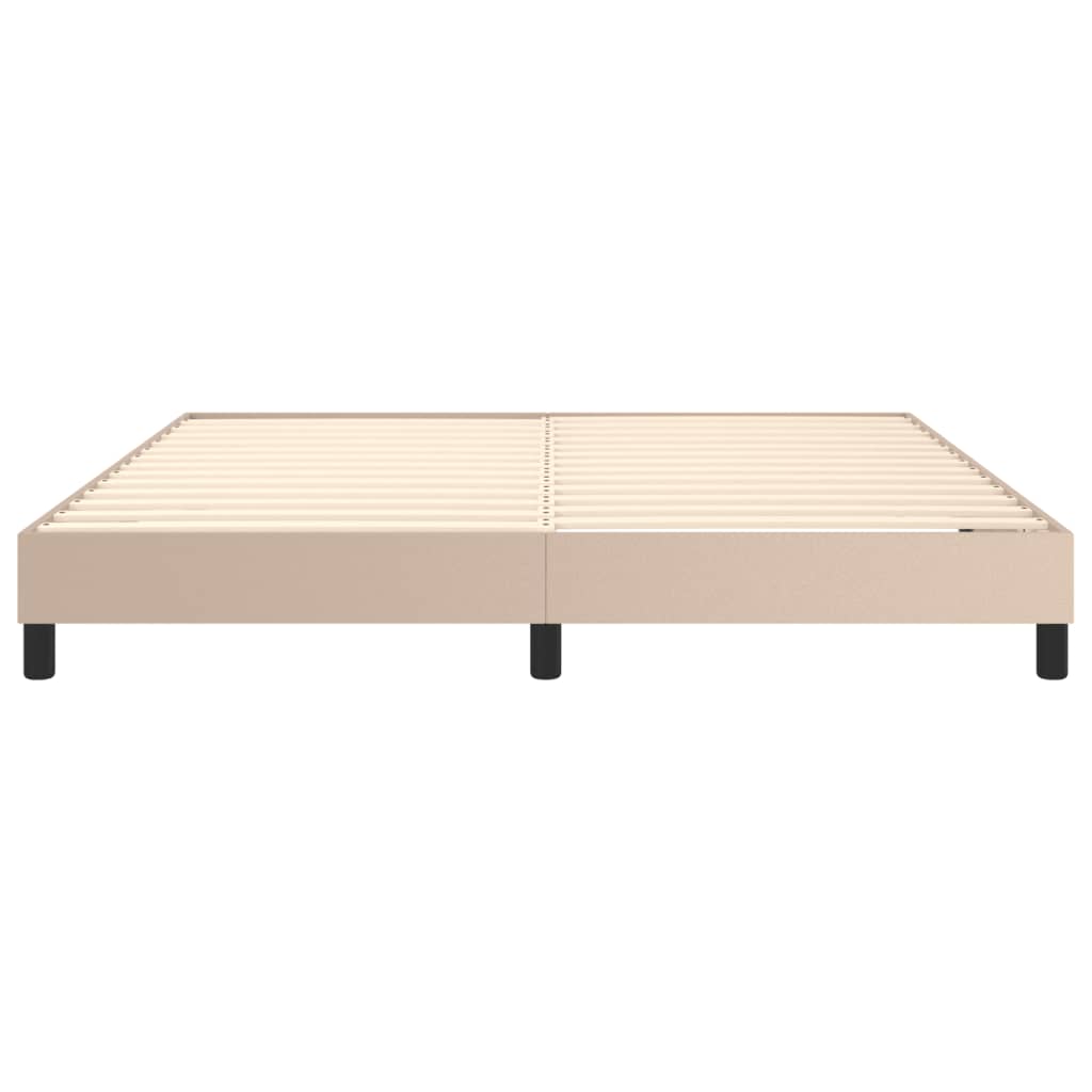 vidaXL Cadre de lit sans matelas cappuccino 180x200 cm similicuir