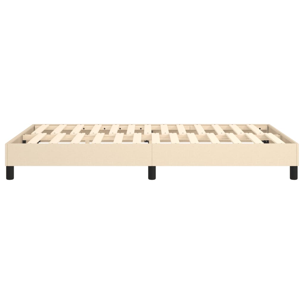 vidaXL Cadre de lit sans matelas crème 120x200 cm tissu