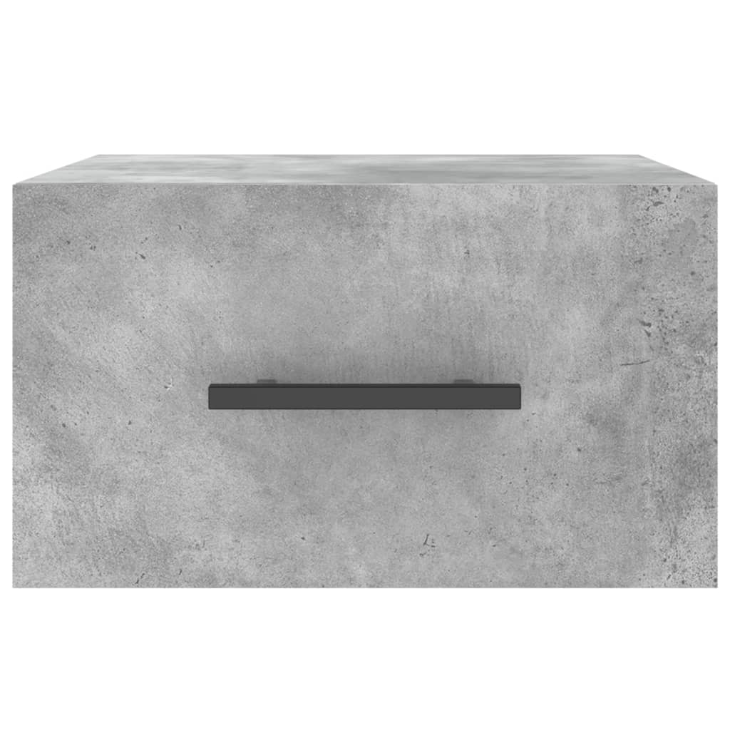 vidaXL Table de chevet murale gris béton 35x35x20 cm