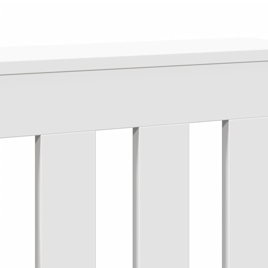 vidaXL Cache-radiateur blanc 78x20x82 cm bois d'ingénierie