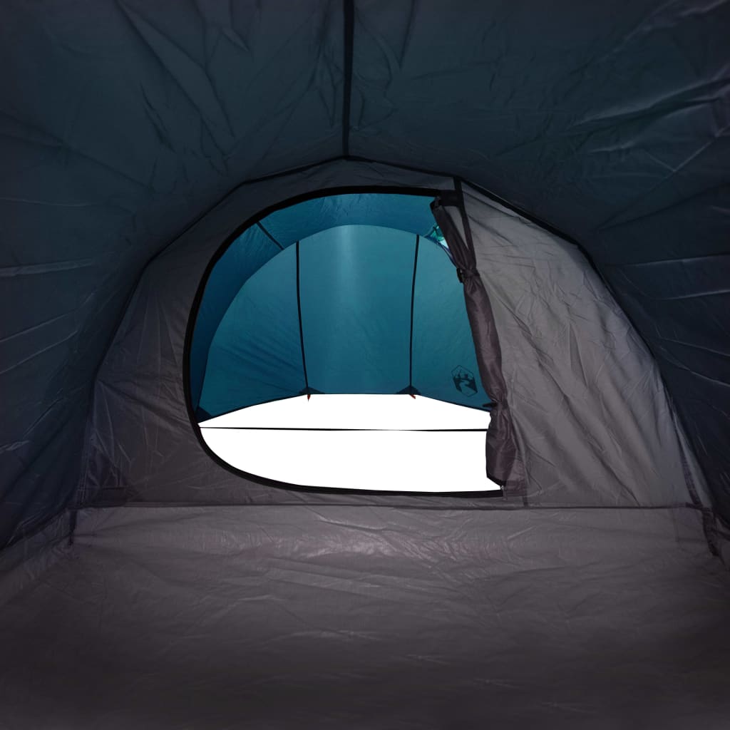 vidaXL Tente de camping tunnel 4 personnes bleu imperméable