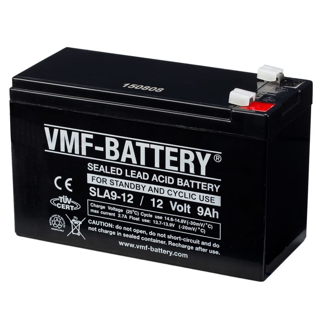 VMF Batterie AGM en veille et cyclique 12 V 9 Ah SLA9-12