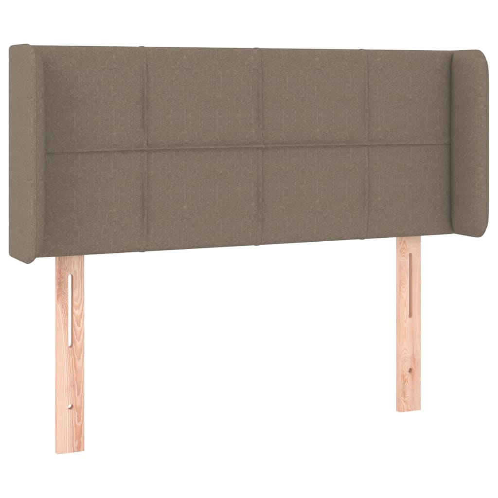 vidaXL Tête de lit à LED Taupe 83x16x78/88 cm Tissu