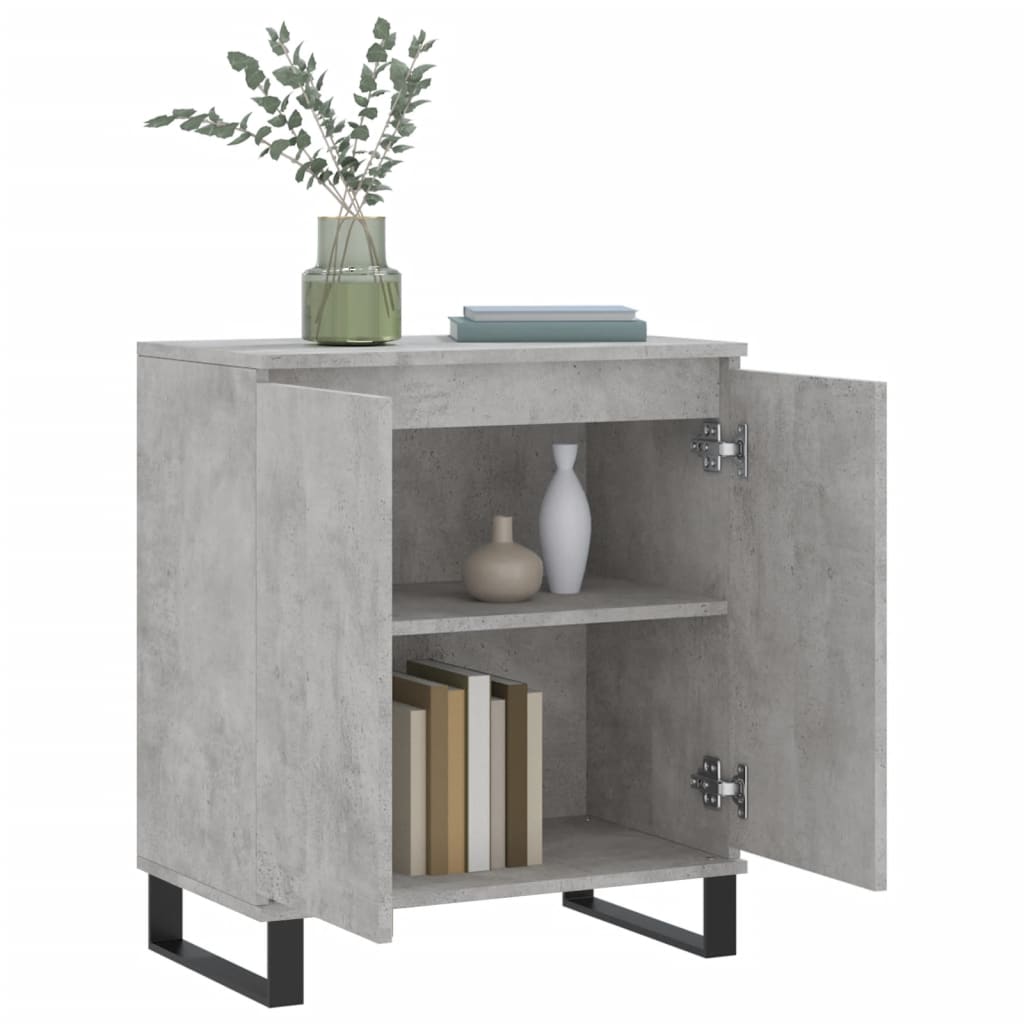 vidaXL Buffet Gris béton 60x35x70 cm Bois d'ingénierie