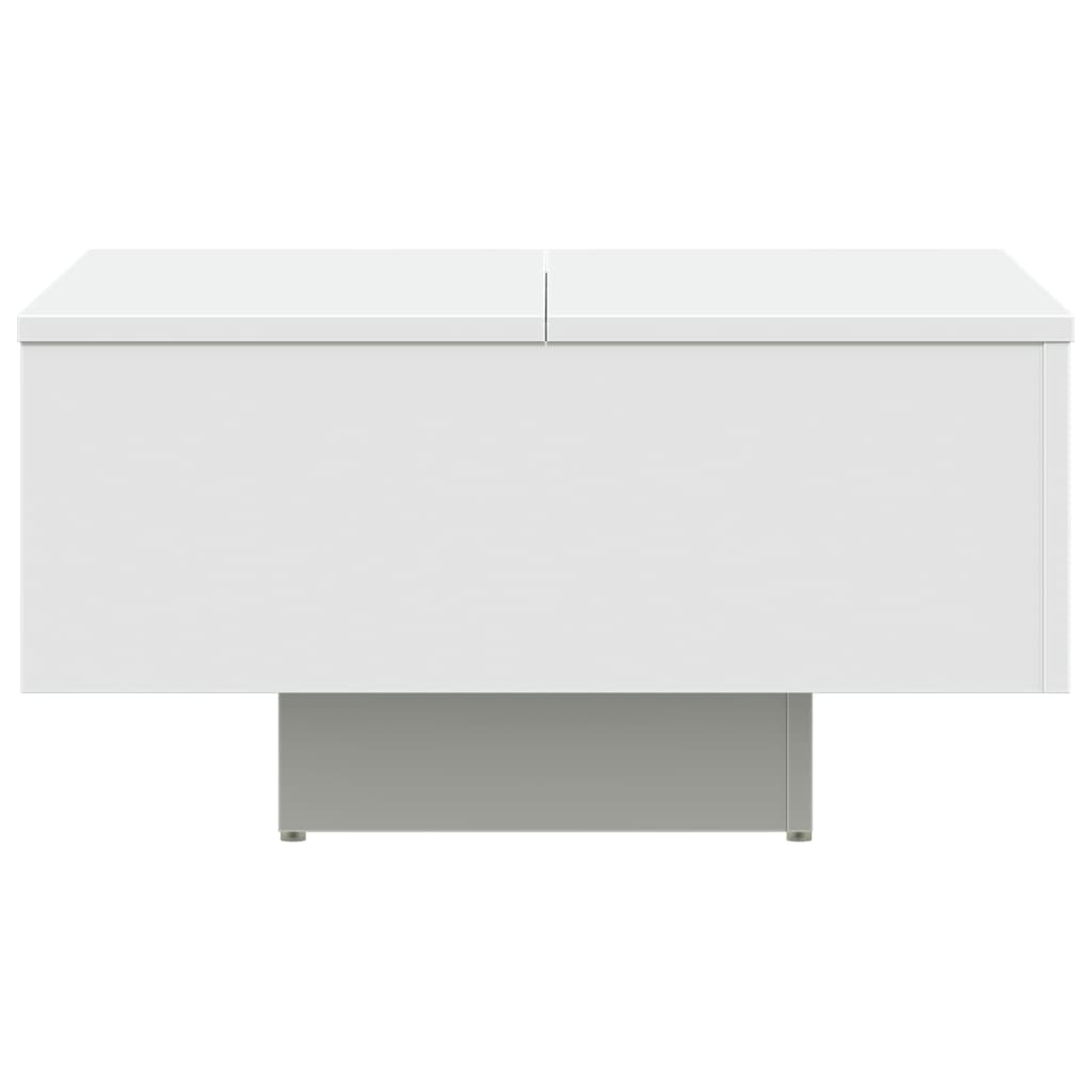 vidaXL Table basse blanc 60x60x31,5 cm bois d'ingénierie
