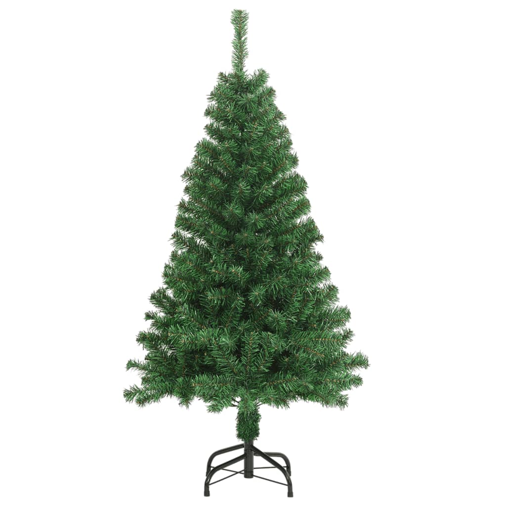 vidaXL Arbre de Noël artificiel avec branches épaisses Vert 150 cm PVC