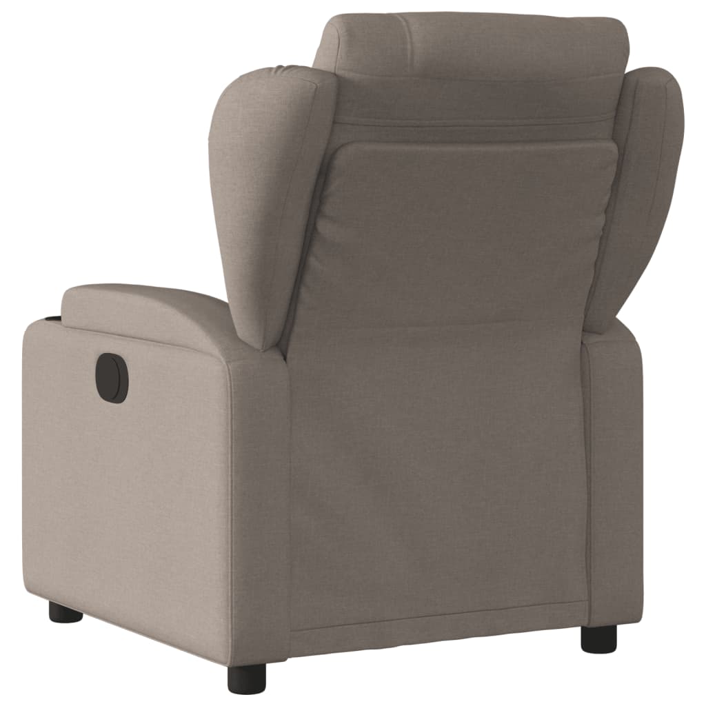 vidaXL Fauteuil de massage inclinable électrique Taupe Tissu