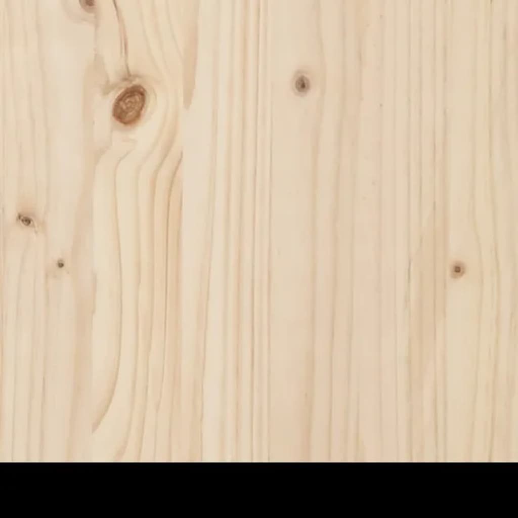 vidaXL Cadre de lit Bois de pin massif 200x200 cm