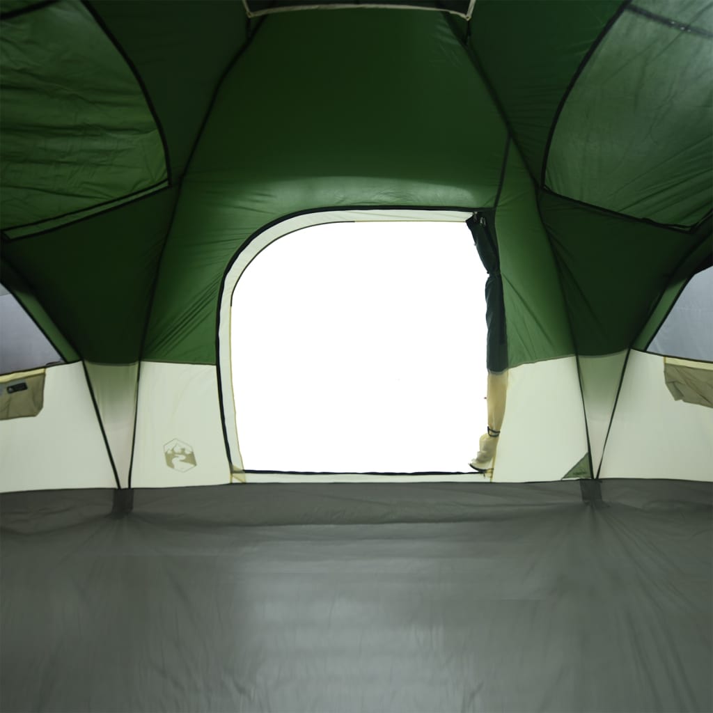 vidaXL Tente à dôme 11 personnes vert imperméable