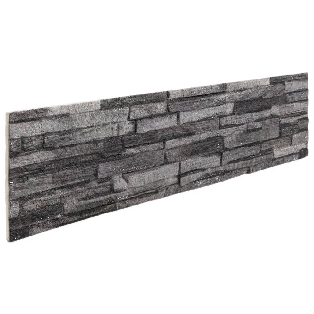 vidaXL Panneaux muraux 3D 14 pcs anthracite 100x25 cm EPS