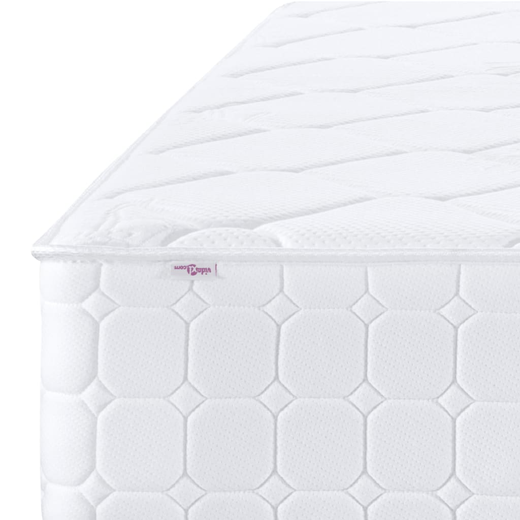 vidaXL Matelas à ressorts ensachés dureté moyenne 90x200 cm