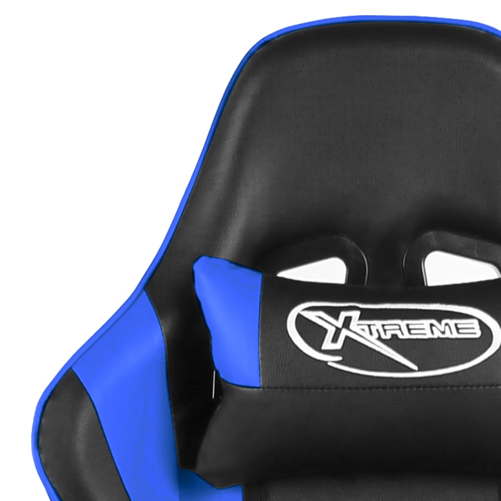 vidaXL Chaise de jeu pivotante Bleu PVC