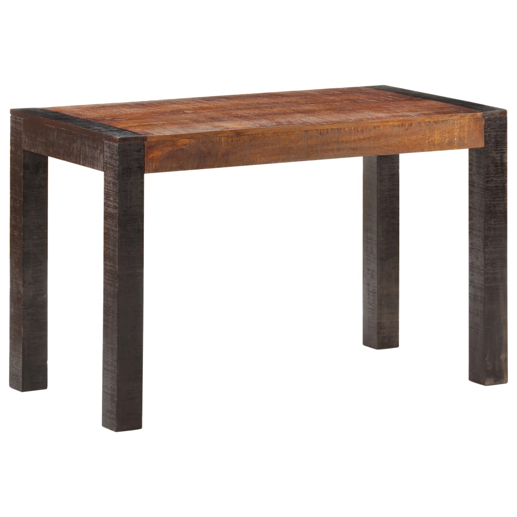 vidaXL Table à dîner 120x60x76 cm Bois de manguier solide brut