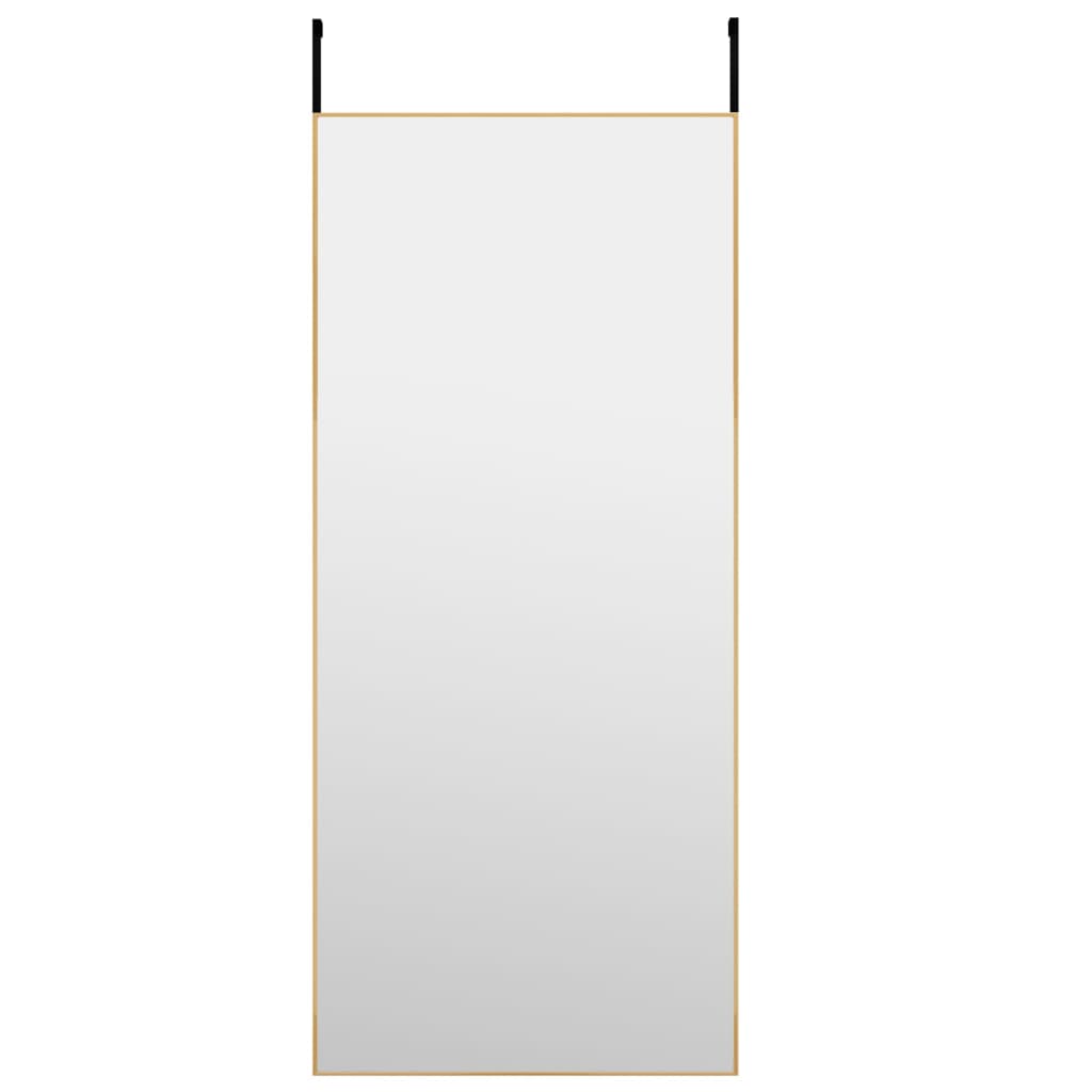 vidaXL Miroir de porte Doré 40x100 cm Verre et aluminium
