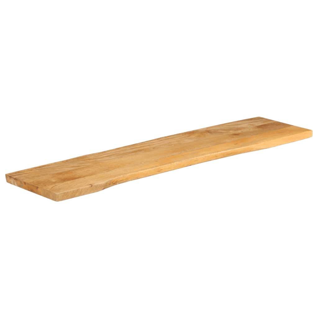 vidaXL Dessus de table 160x40x3,8 cm bord vivant bois massif manguier