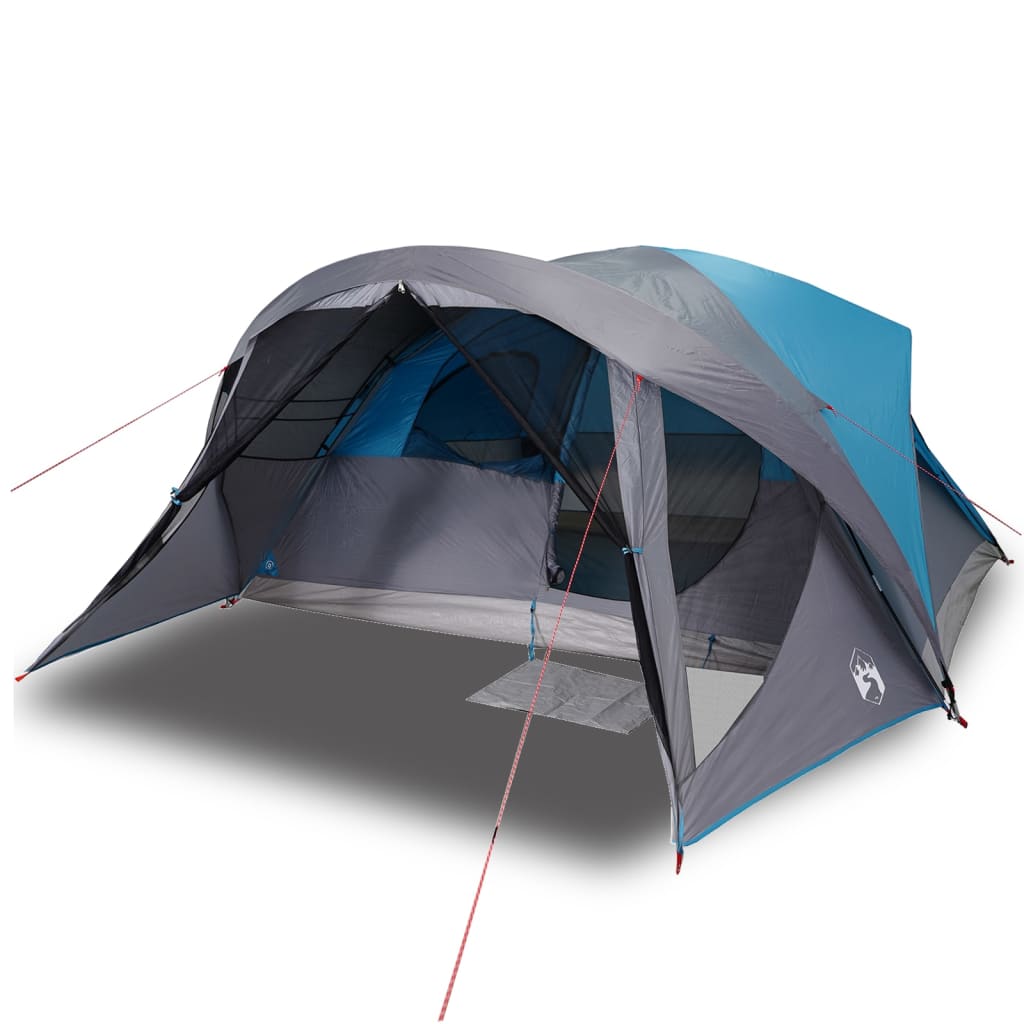 vidaXL Tente de cabine familiale 6 personnes bleu imperméable