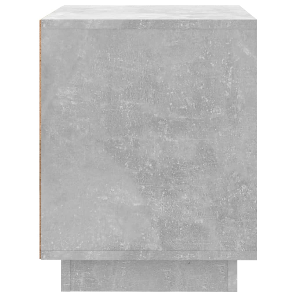 vidaXL Table de chevet gris béton 44x35x45 cm bois d'ingénierie