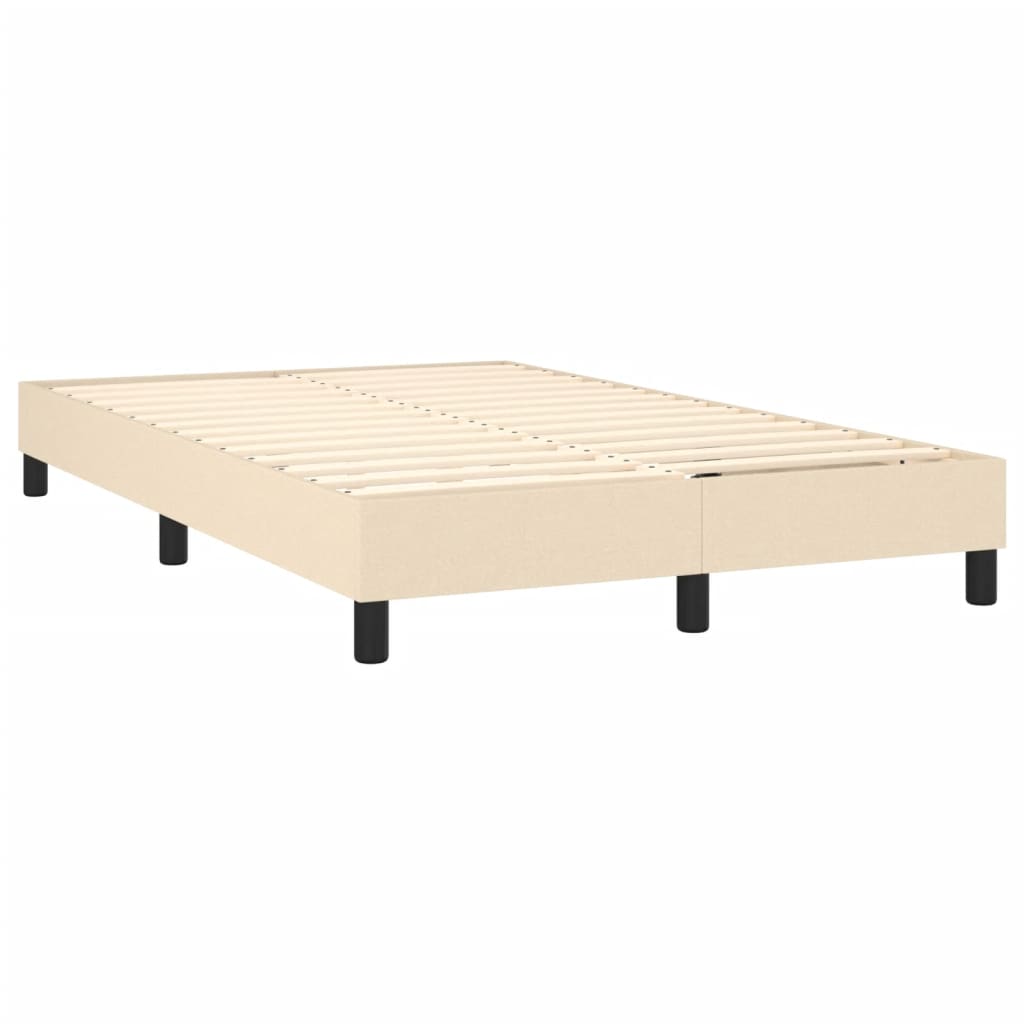 vidaXL Cadre de lit sans matelas crème 120x200 cm tissu