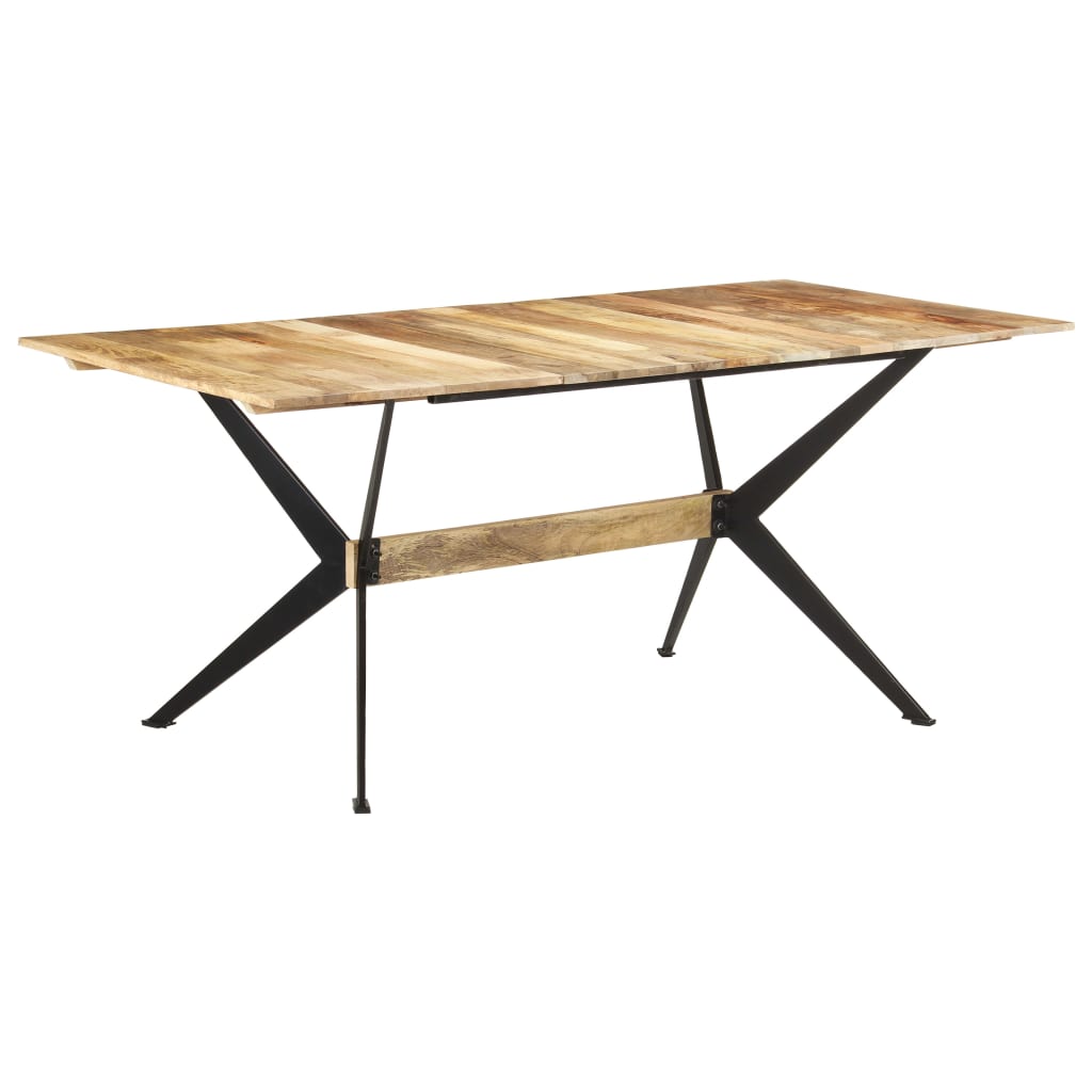 vidaXL Table à manger 180x90x76 cm Bois de manguier massif