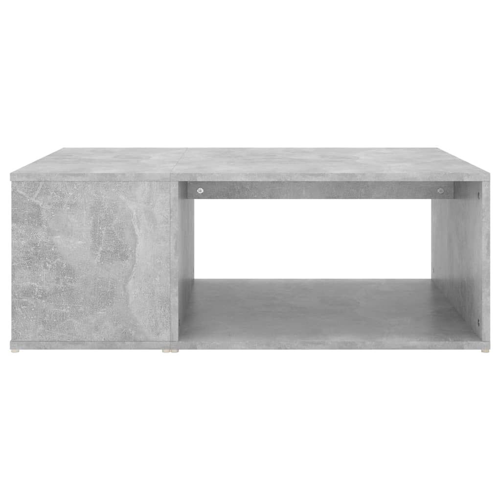 vidaXL Table basse gris béton 90x67x33 cm bois d'ingénierie