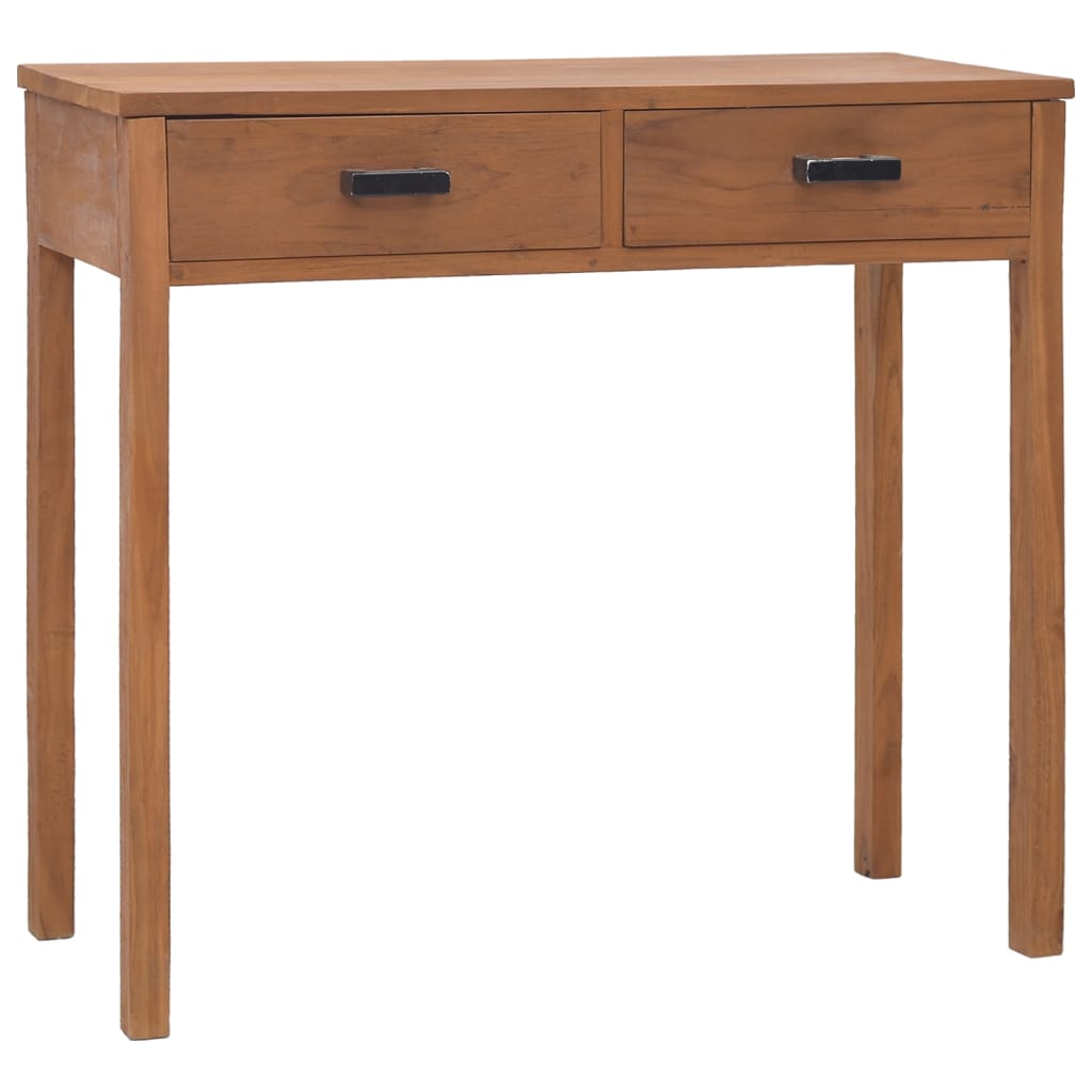 vidaXL Bureau 81x40x75 cm Bois de teck solide