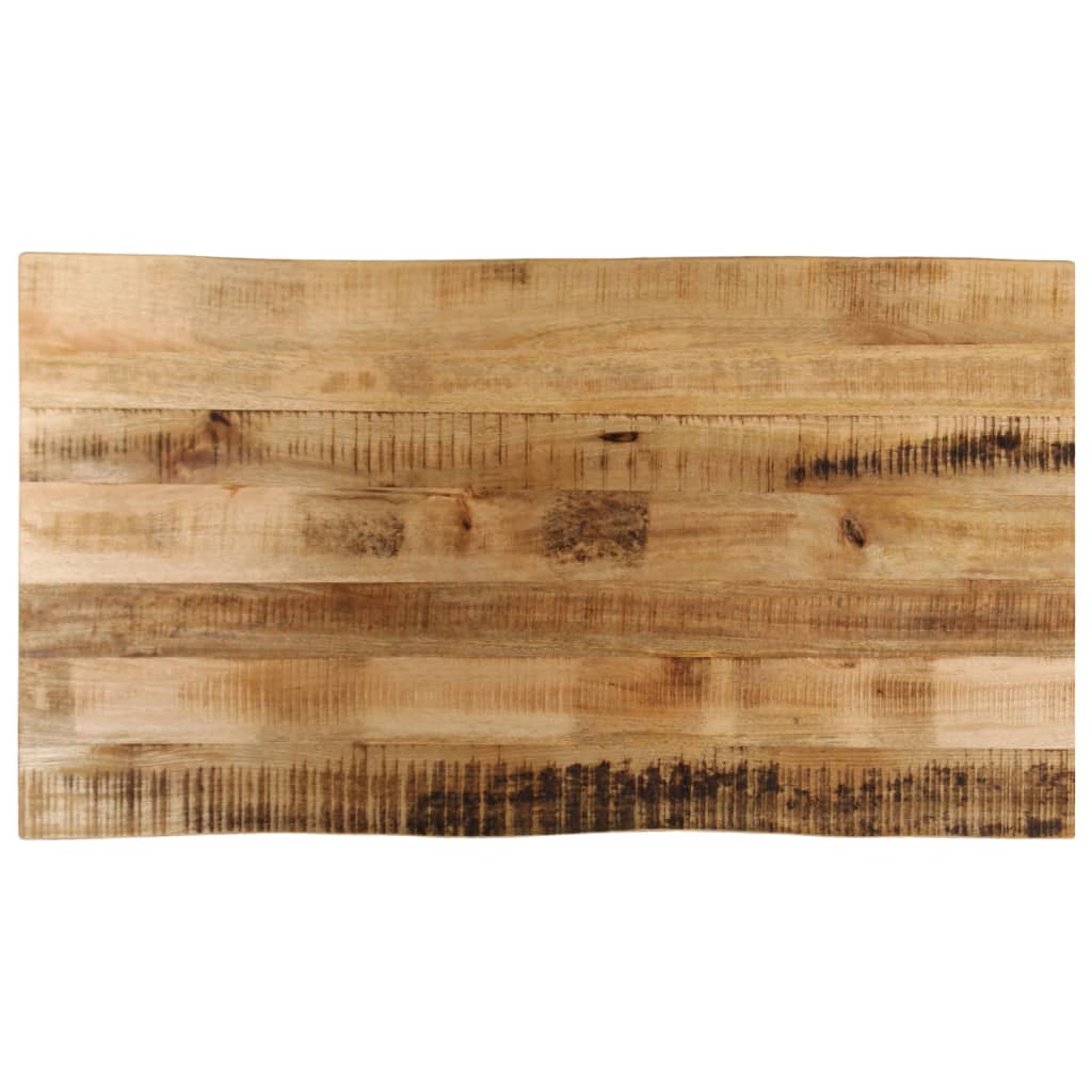 vidaXL Dessus de table bord vivant 120x60x3,8 cm bois de manguier brut