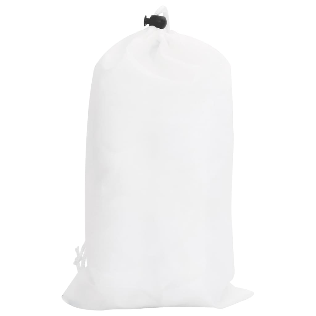 vidaXL Filet de camouflage avec sac de rangement 844x142 cm blanc
