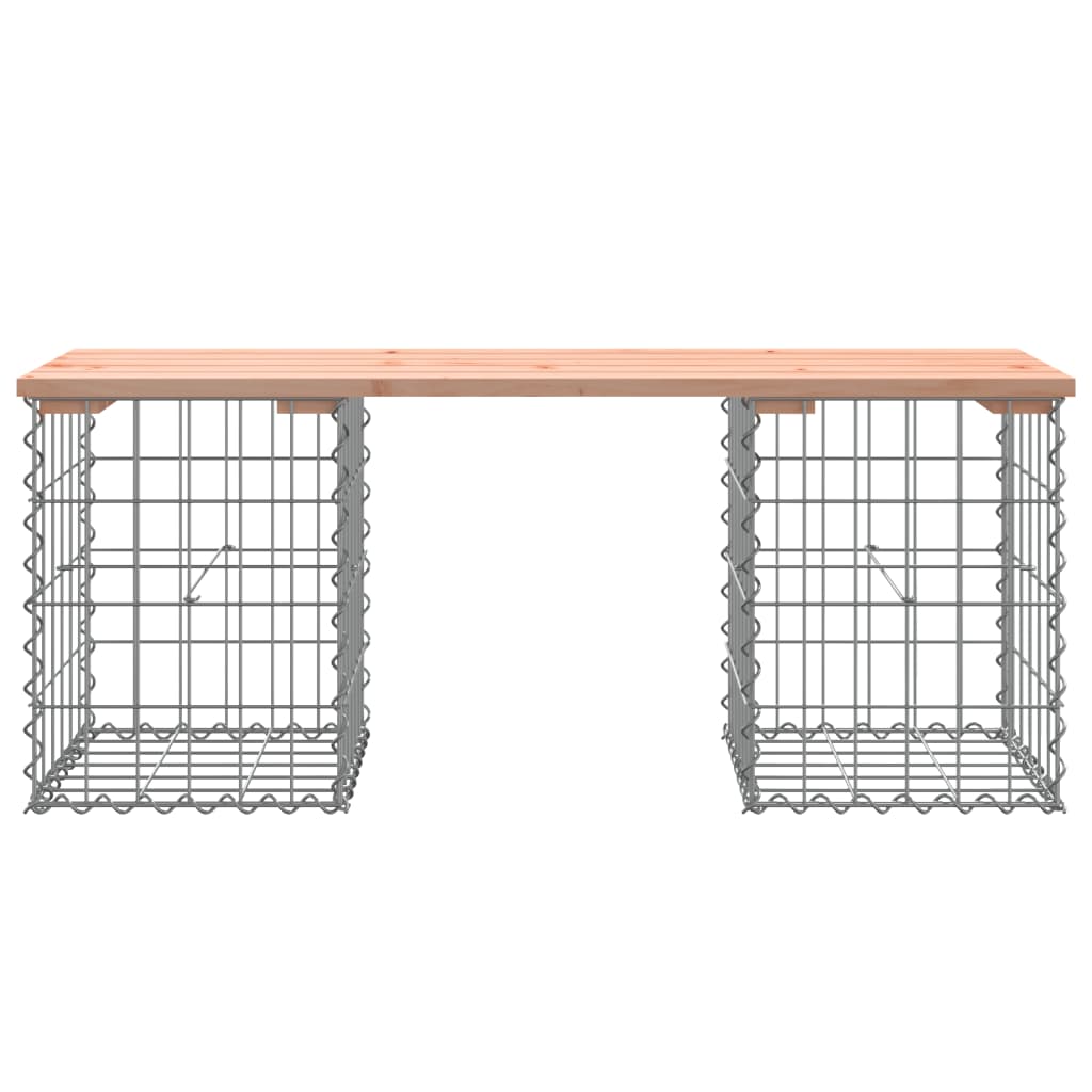 vidaXL Banc de jardin design gabion 103x31x42cm bois massif de douglas