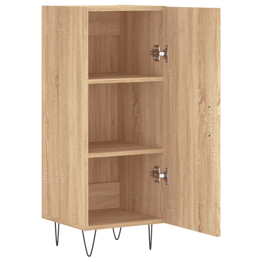 vidaXL Buffet Chêne sonoma 34,5x34x90 cm Bois d'ingénierie