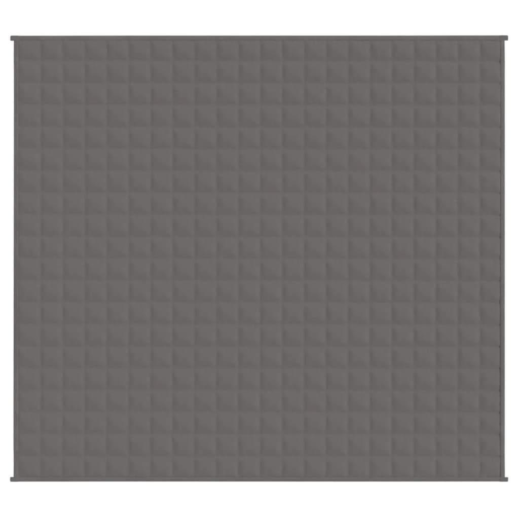 vidaXL Couverture lestée Gris 200x225 cm 9 kg Tissu