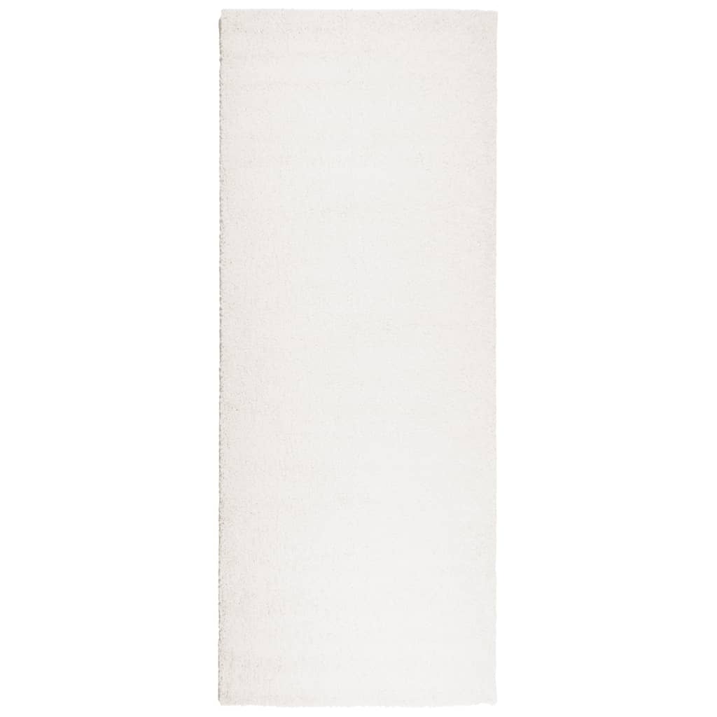 vidaXL Tapis shaggy PAMPLONA poils longs moderne crème 80x200 cm