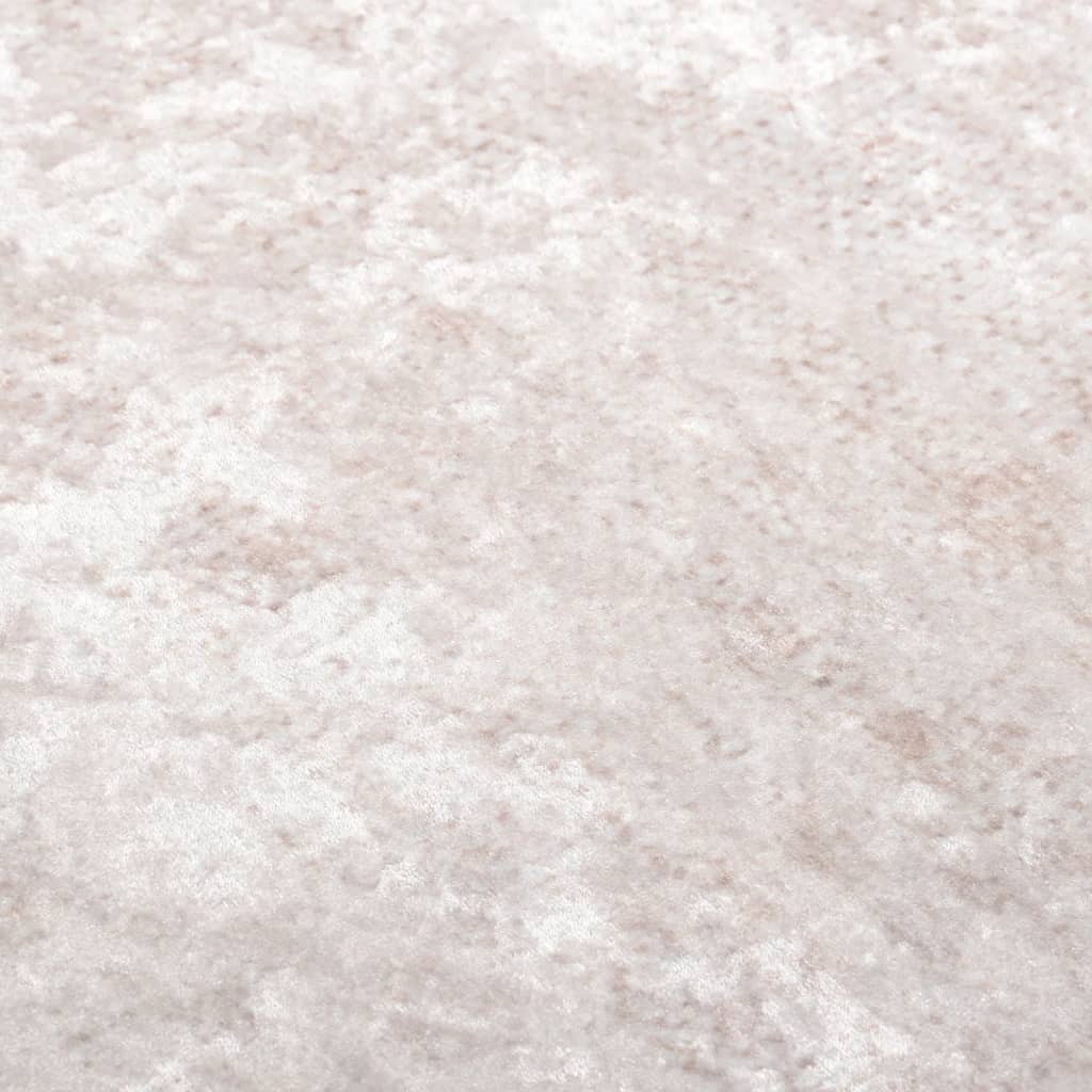 vidaXL Tapis lavable antidérapant 120x180 cm beige clair
