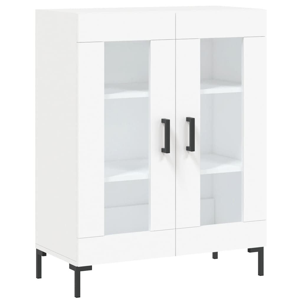 vidaXL Buffet haut Blanc 69,5x34x180 cm Bois d'ingénierie