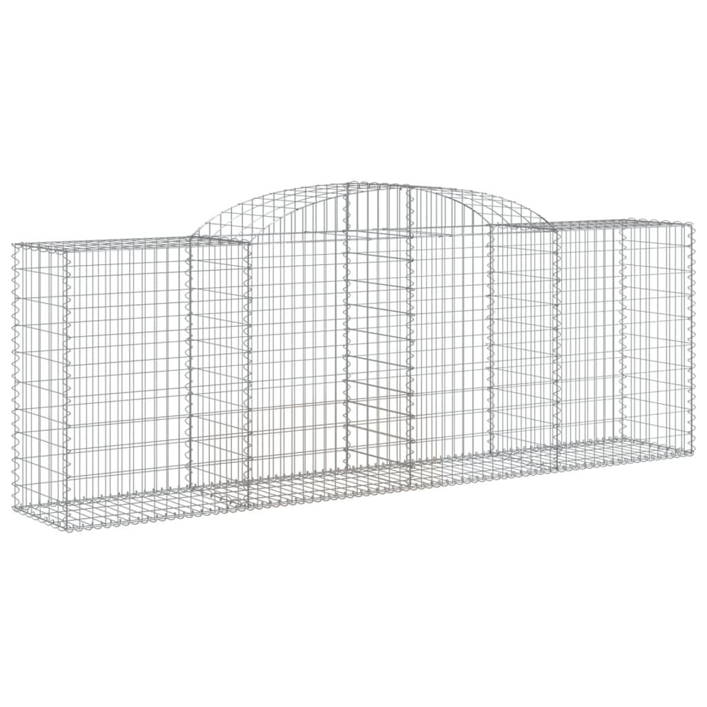 vidaXL Panier de gabions arqué 300x50x100/120 cm Fer galvanisé