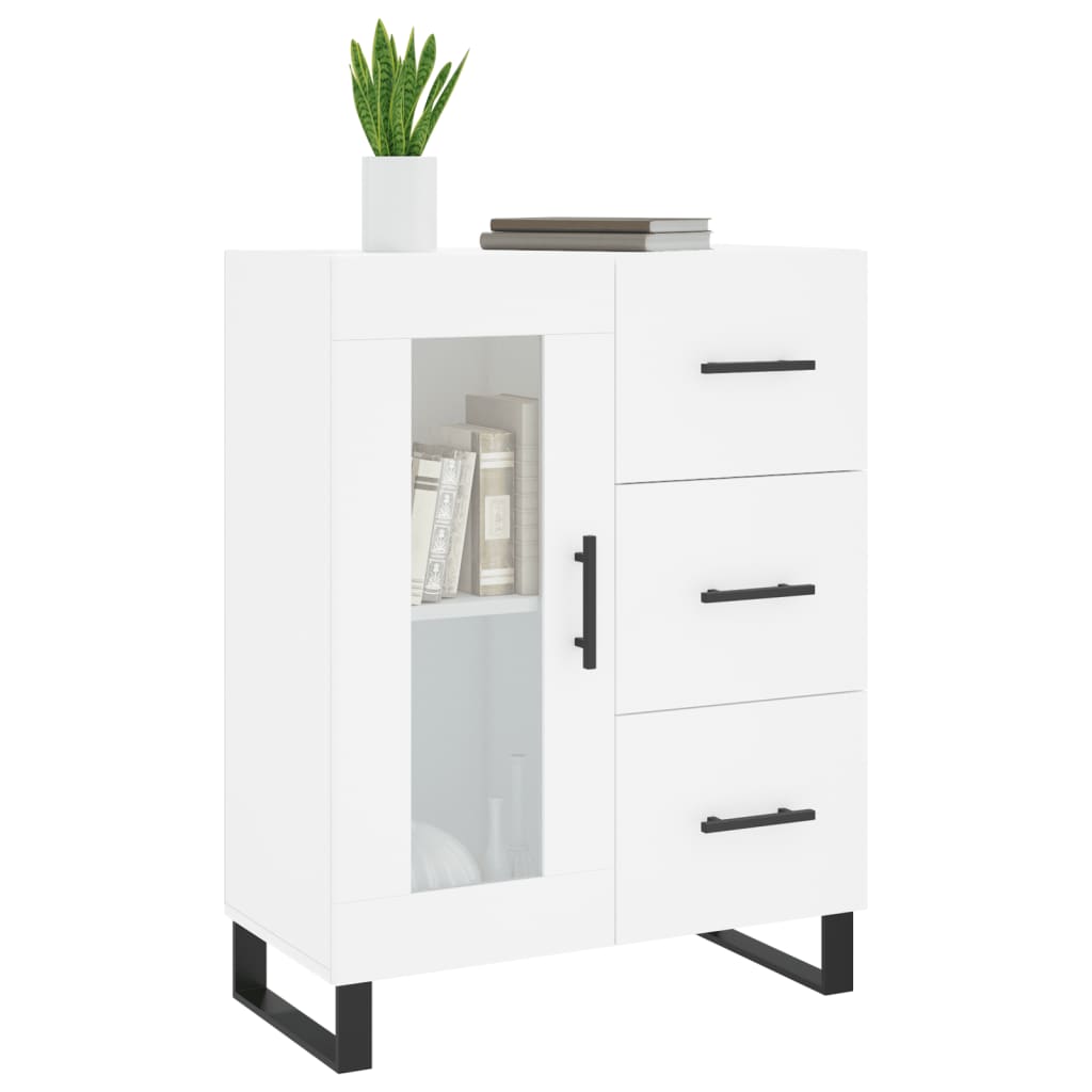 vidaXL Buffet blanc 69,5x34x90 cm bois d'ingénierie