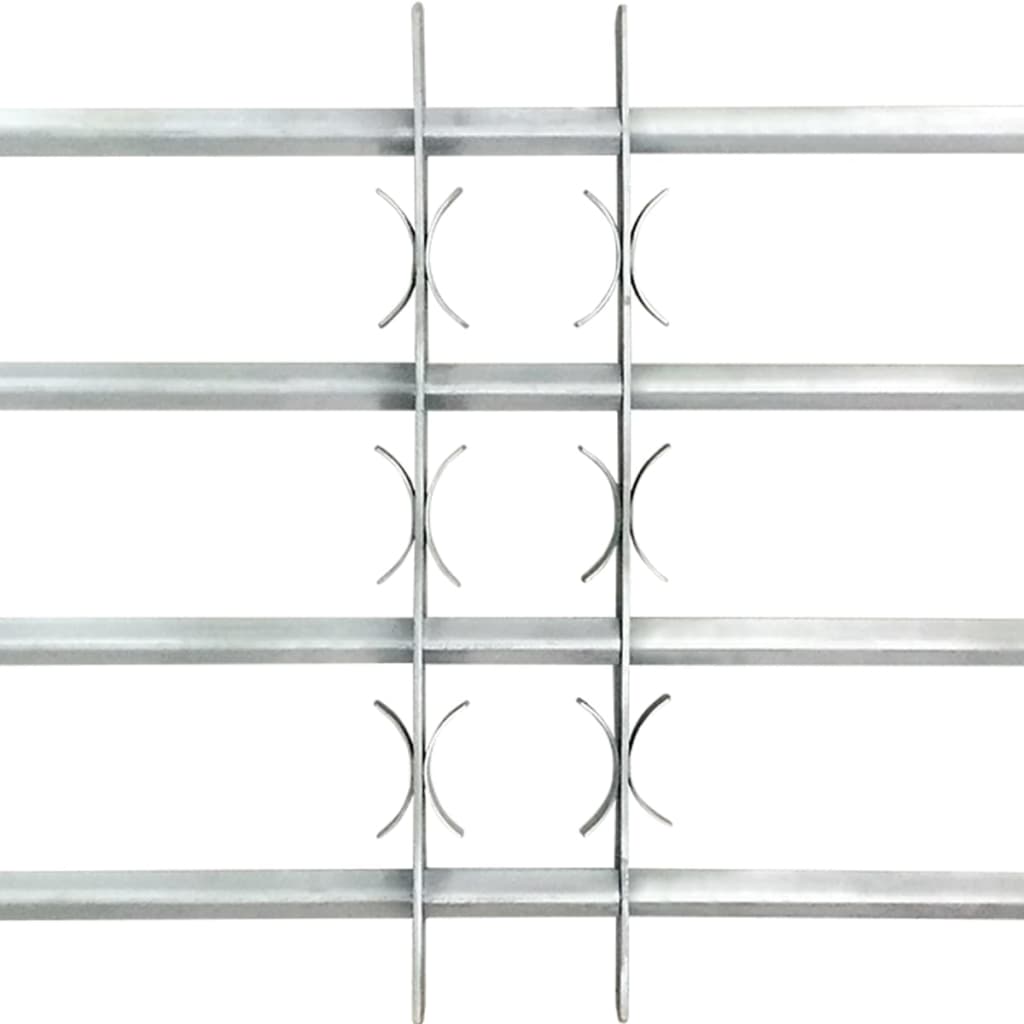 vidaXL Grille réglable de sécurité de fenêtres et 4 barres 500-650 mm