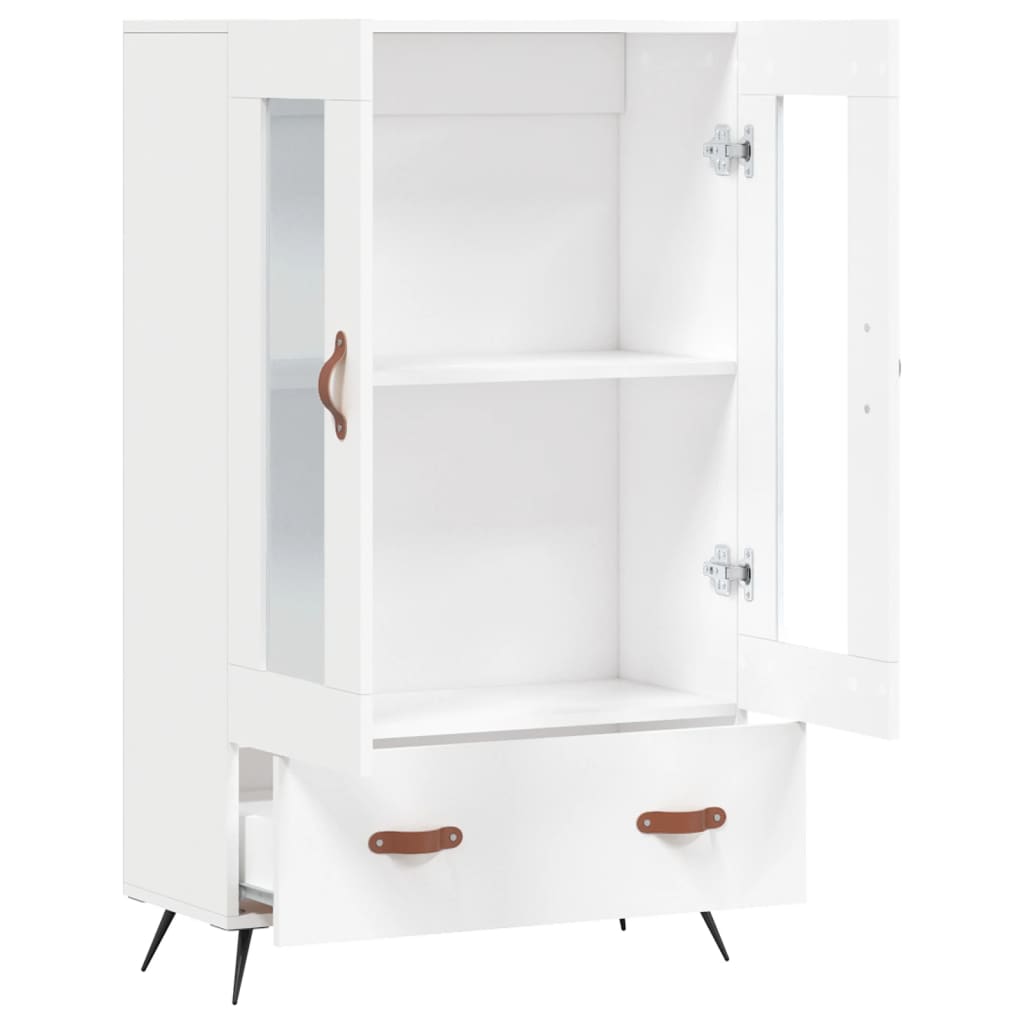 vidaXL Buffet haut blanc 69,5x31x115 cm bois d'ingénierie