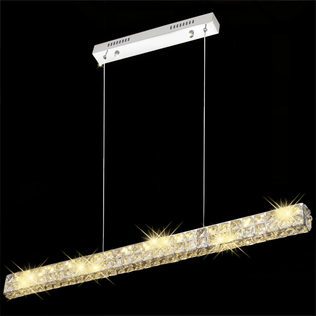 Lampe en crystal suspendu à LED en bande longue 10 W