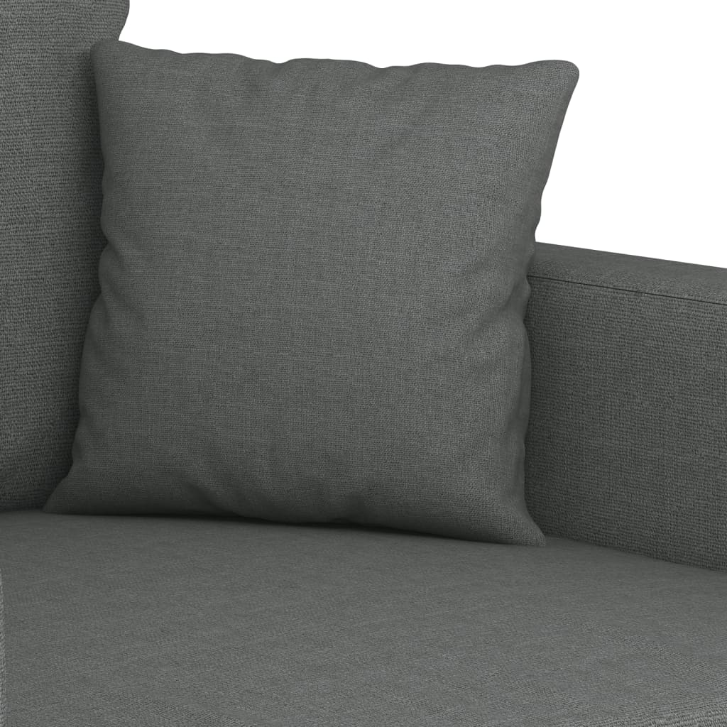 vidaXL Canapé à 3 places Gris foncé 180 cm Tissu